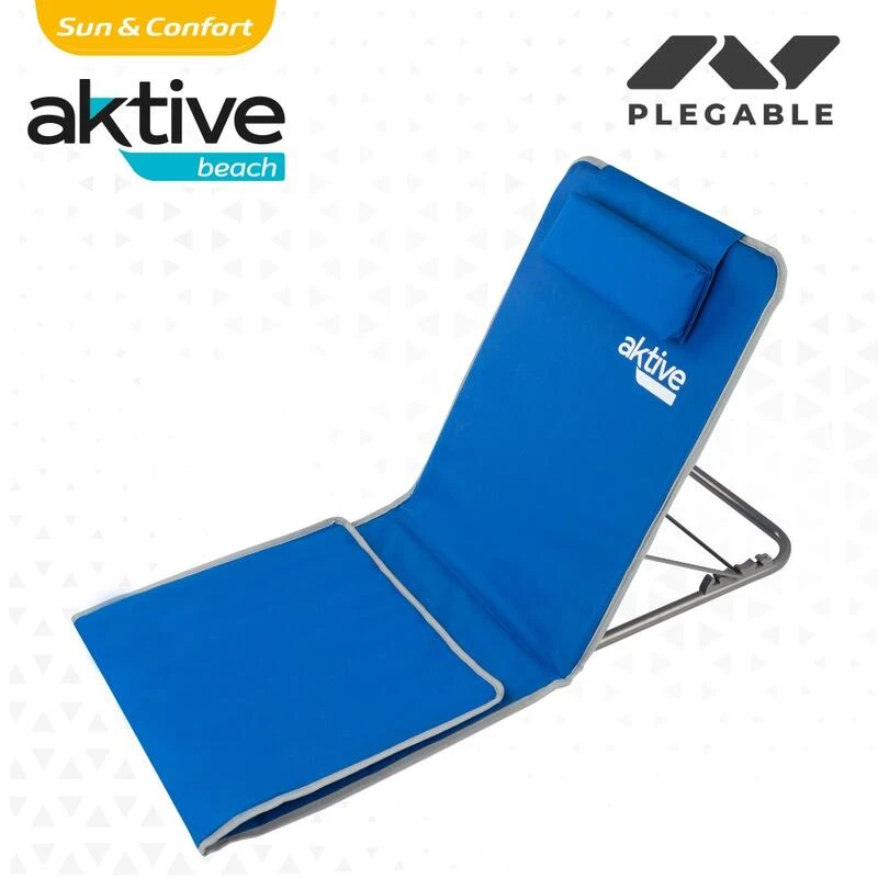 AKTIVE Matelas De Camping Pliable, Dossier Multipositions, Bleu â Image 4