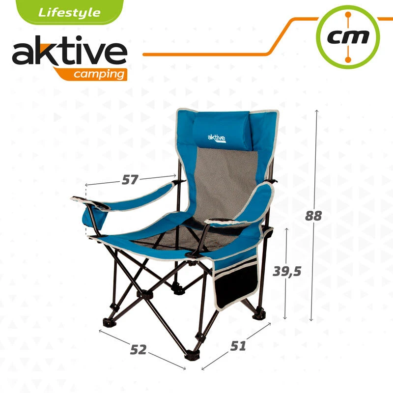 Chaise Longue Pliante De Camping Aktive â Image 7