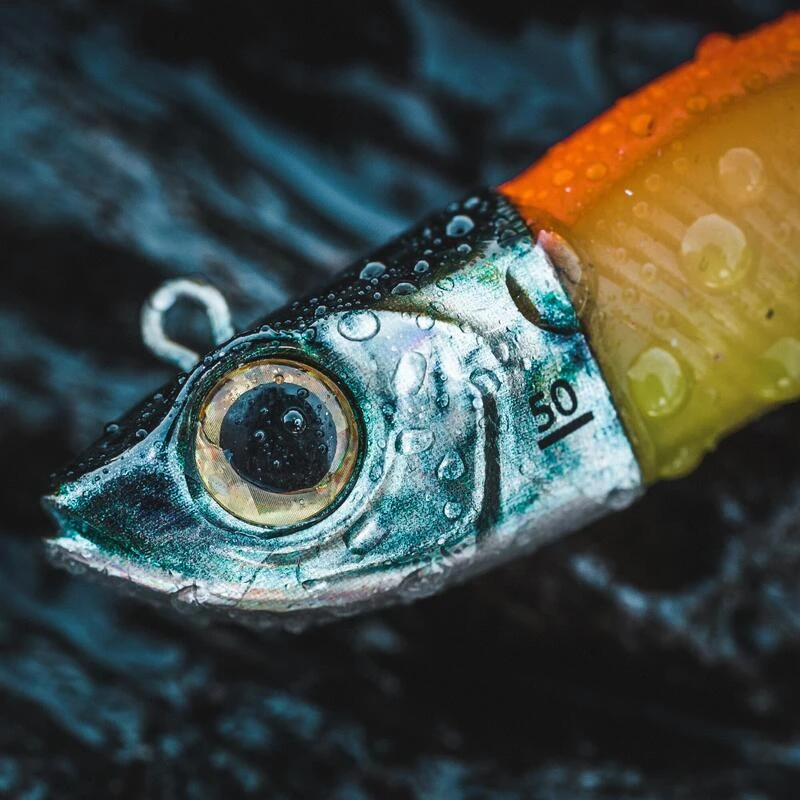 COMBO Leurres Souples Shad Texan ANCHO 120 50g Rose Fluo/ Orange PĂȘche En Mer â Image 4