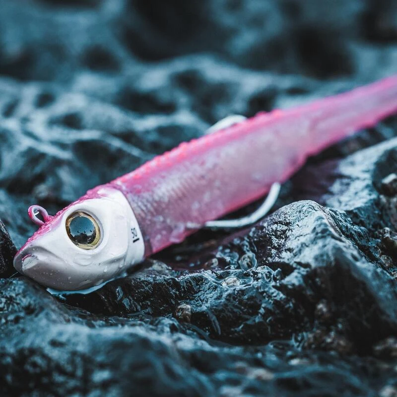 COMBO Leurres Souples Shad Texan ANCHO 120 50g Rose Fluo/ Orange PĂȘche En Mer â Image 5