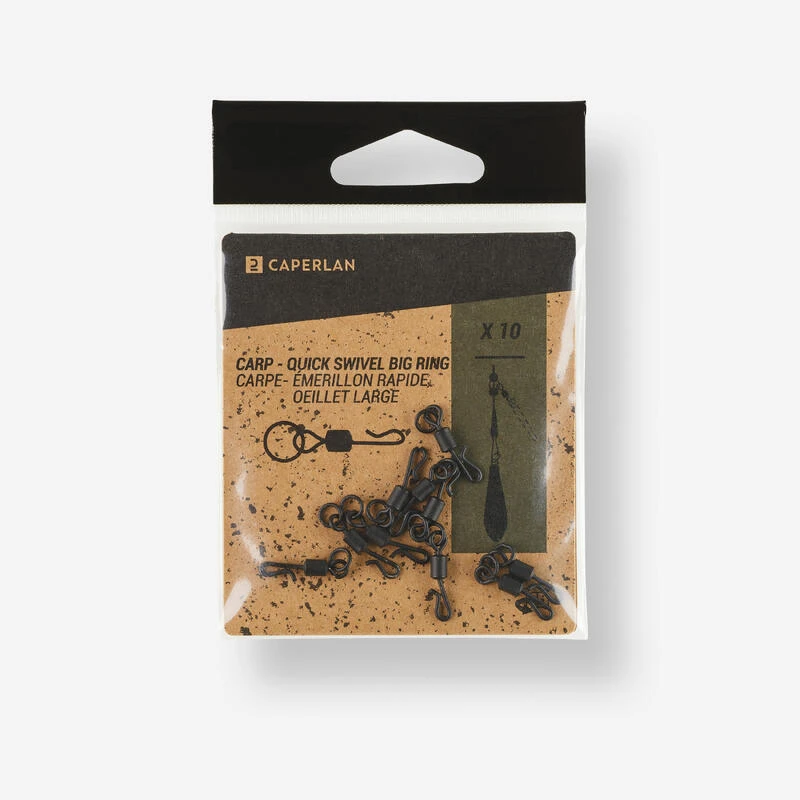Emerillon Quick Swivel Big Ring X10 PĂȘche De La Carpe â Image 3