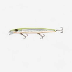Jerkbait Pêche Au Leurre En Mer JERKUDA 170F Blanc Fluo