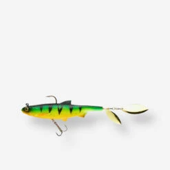 LEURRE SOUPLE SHAD A PALETTES PĂCHE AUX LEURRES ROACHSPIN 150 FIRETIGER