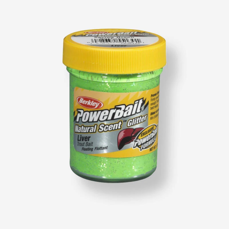 Berkley PATE A TRUITE PECHE DE LA TRUITE EN ETANG AUX APPATS ARÔME FOIE PAILLETÉE 50G