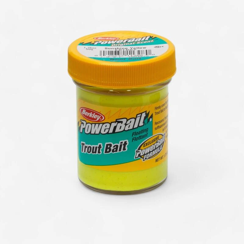 Berkley PATE A TRUITE PECHE DE LA TRUITE EN ETANG AUX APPATS POWERBAIT SUNSHINE YELLOW