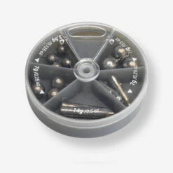 PĂCHE AUX LEURRES BOITE ASSORTIMENT PLOMBS MONTAGE DROP SHOT