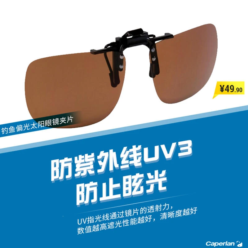 Sur-lunettes De PĂȘche Polarisantes OTG 100 Clip-On â Image 2