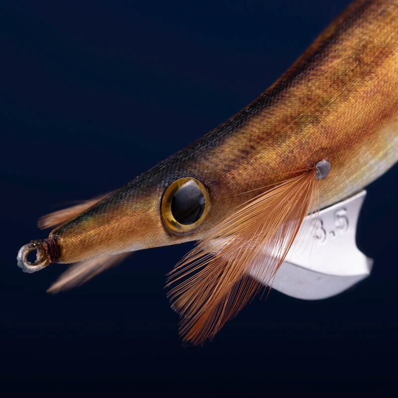 Turlutte Coulante Shallow EBIKA 3.5/135 Doré Chinchard Pêche Seiches/calamars – Image 3