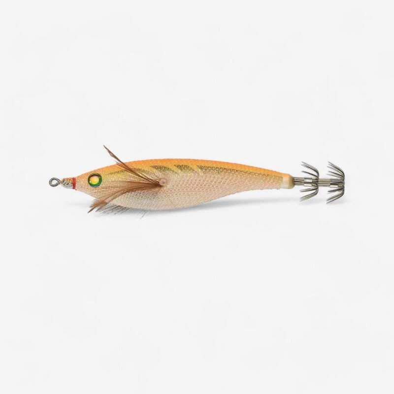 Turlutte Flottante EBIFLO 2.5/110 Orange Fluo PĂȘche Des Seiches / Calamars