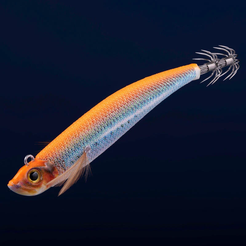 Turlutte Ultra Coulante TYP RUN EBIFISH 3.0/120 Flashy Orange PĂȘche Calamar â Image 2