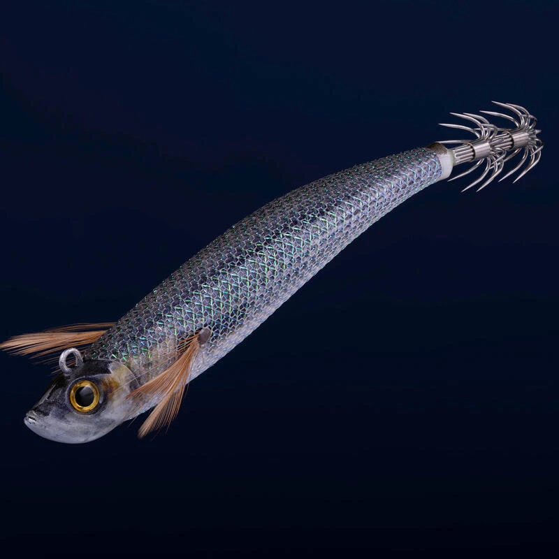 Turlutte Ultra Coulante TYP RUN EBIFISH 3.0/120 Naturel Mullet PĂȘche Calamar â Image 2