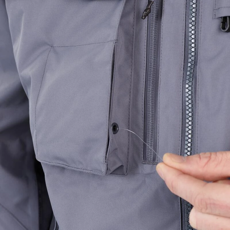 Veste De Pêche Imperméable 500 Grise – Image 4