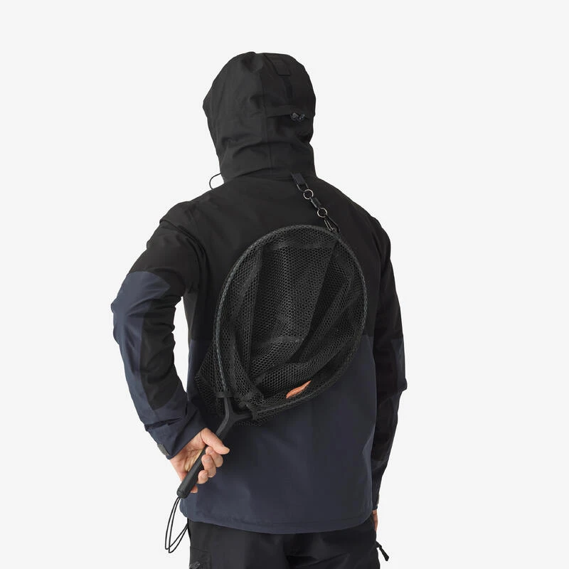 Veste De Pêche Imperméable Homme - FJ 500 WPF Grise Et Noir – Image 2