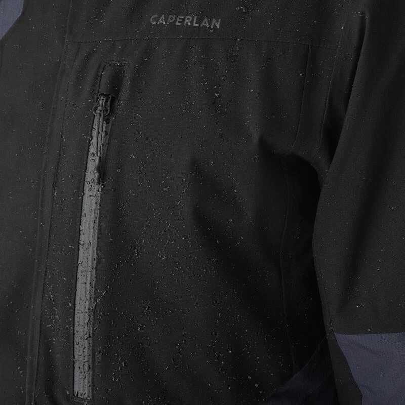 Veste De Pêche Imperméable Homme - FJ 500 WPF Grise Et Noir – Image 8
